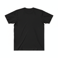 Plain black t-shirt on white background